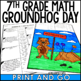 7th grade Math Groundhog Day Activity February