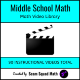 Middle School Math Instructional Videos | 90 Videos