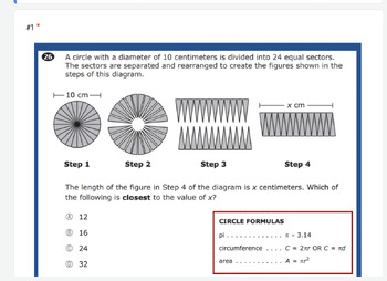 Preview of Middle School Math MCAS Practice resources