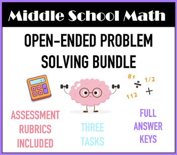 Preview of Middle School Math: Open-Ended Problem Solving BUNDLE