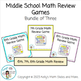 Middle School Math Review Games - End of the Year - Testin