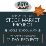 Middle School Math Stock Market Project (End of the Year A