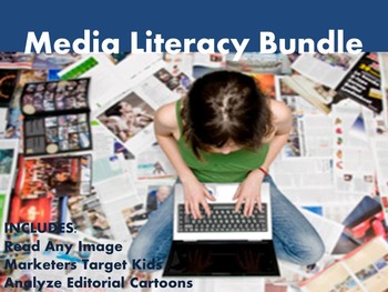Preview of Middle School Media Literacy Bundle - Analyze and Synthesize in 3 Lessons