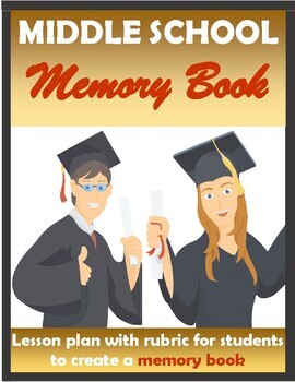 Preview of Middle School Memory Book Lesson (EDITABLE)