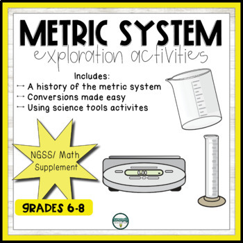 Preview of Middle School Metric System Conversion Activities and Worksheets for Science