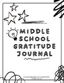 Middle School Mindset Gratitude Journal for Social Emotion