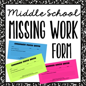 Preview of Missing Work Form | Missing Work Management