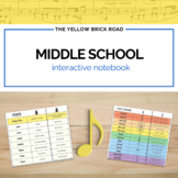Middle School Music Interactive Notebook - middle school m