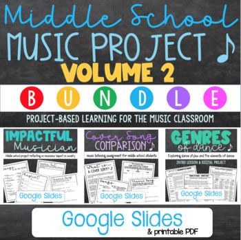 Preview of Middle School Music Project BUNDLE Volume 2