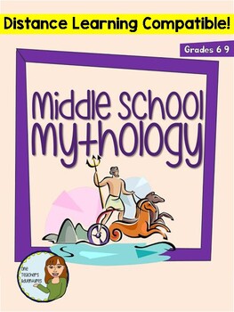Preview of Middle School Mythology Unit - Distance Learning Compatible