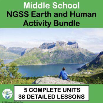 Preview of Middle School Science Earth and Human Activity BUNDLE