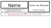 Middle School Name Tags with goal tracking, number line, a