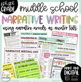 Middle School Narrative Essays Writing Unit Activities 6th