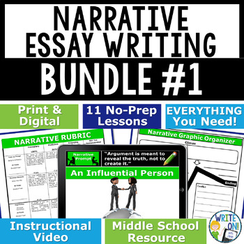 Preview of Narrative Writing Prompts - Personal Narrative Essay Story Writing - Bundle #1