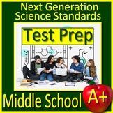 Next Generation Science Test Prep Bundle Middle School NGSS SELF-GRADING GOOGLE!
