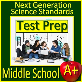 Preview of Next Generation Science Test Prep Bundle Middle School NGSS SELF-GRADING GOOGLE!