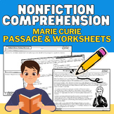 Middle School Nonfiction Reading Comprehension Passage & W