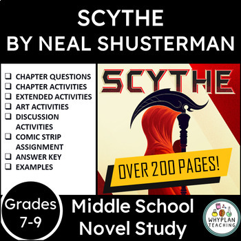 Preview of Middle School Novel Study │ Scythe, The Book │ By Neal Shusterman │ 200+ pages