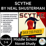 Middle School Novel Study │ Scythe, The Book │ By Neal Shu