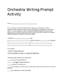 Middle School Orchestra Writing Prompt Activity
