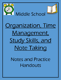 Middle School Organization, Time Management, Study Skills,
