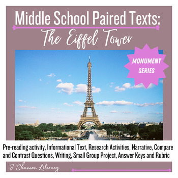 Preview of Paired Texts (Monument Series) - The Eiffel Tower