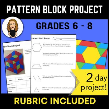 Preview of Middle School Pattern Block Project