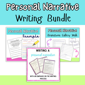 Preview of Middle School Personal Narrative Writing Bundle- 6th, 7th, 8th Grade