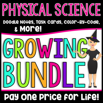 Preview of Middle School Physical Science Growing Bundle