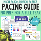 Middle School Physical Science Pacing Guide - FULL YEAR