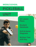 Middle School Physical Education Pickleball Unit Plan | 10