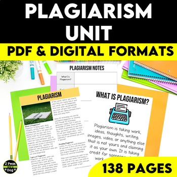 Preview of Middle School Plagiarism Unit - 9 Plagiarism Lessons