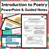 Middle School Poetry Introduction Lesson | PowerPoint and 