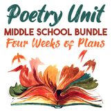 Middle School Poetry Unit  | 4 Weeks | Poetry Bundle | Ana