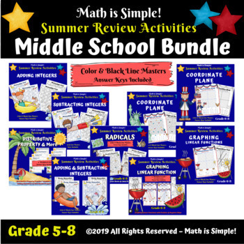Preview of Middle School Pre-Algebra/Algebra Bundle