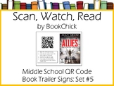 Middle School QR Code Book Trailer Signs Set #5