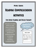 Middle School Reading Comprehension Activities