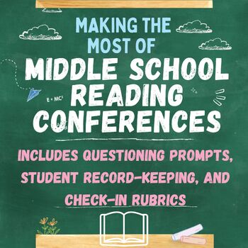 Preview of Middle School Reading Conferences Guided Sheets & Rubric