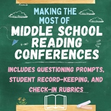 Middle School Reading Conferences Guided Sheets & Rubric