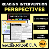 Middle School Reading Intervention POV/Perspectives, RL.6 