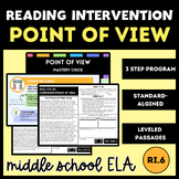 Middle School Reading Intervention Point of View, RI.6 | G