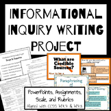Middle School Research & Informational Writing Project
