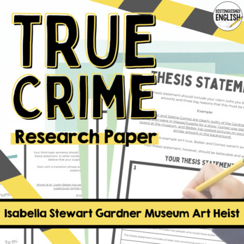 Preview of Middle School Research Paper | True Crime Essay Writing Project