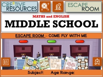 Preview of Middle School Revision - Escape Room