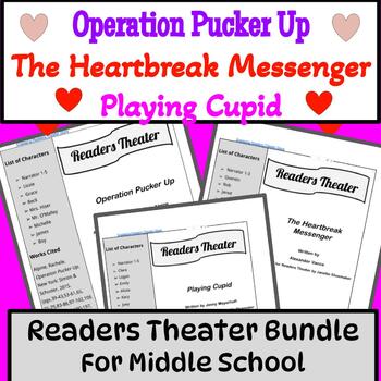 Preview of Middle School Romance Readers Theater Bundle