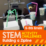 Middle School STEM Activity Challenge - Building a Zipline