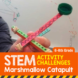 Middle School STEM Activity Challenge Marshmallow Catapult
