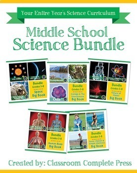 Preview of Middle School Science Bundle Gr. 5-8