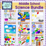 Middle School Science Clip Art Bundle - 488 graphics