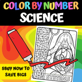 Middle School Science - Color By Number BUNDLE